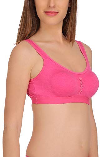 Image of FIMS - Fashion is my style Women's Lycra & Cotton Non Padded Non-Wired Sports Bra (Pack of 3)