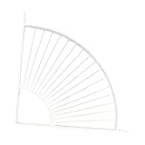 FytStycale Mensola Da Parete Sospesa Decorativa in Metallo a Forma di Ventaglio, Moderna, Adatta per Cucina, Bagno, Studio, Seminterrato, Bianco