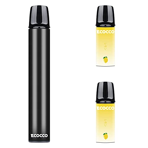 ECOCCO 電子タバコ ベイプ バッテリー 本体 ポッド VAPE POD ミニシーシャ レモン Lomon フレーバーポッド M16交換用カートリッジ 吸引回数約450回/個 スターターキット 取扱簡単 持ち運びに便利 爆煙 水蒸気タバコ 禁煙サポート