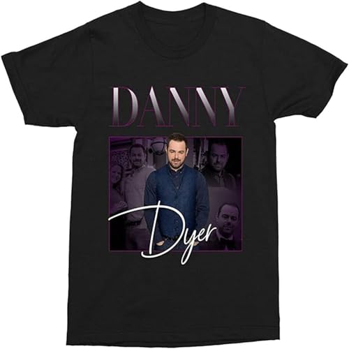 HANLINMY Danny Dyer 90s Movie Vintage T-Shirt Gift Ideas for Man and Black XXL