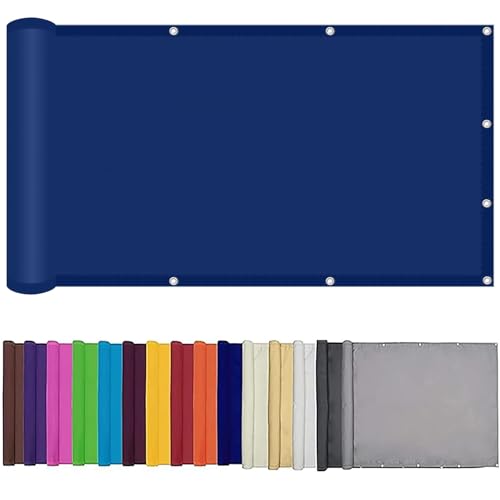 Sonnensegel Rechteckig 1.6 x 4 m Wetterbeständig mit UV Schutz Wasserabweisend Sonnenschirm Polyester Sonnenschutz für Garten Terrasse Camping, Blau