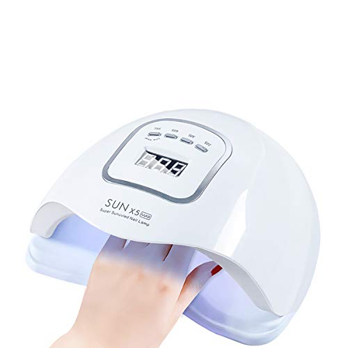 150W UV LED Nail Lamp, Cytheria Nail Polish Dryer Fast Curing Light with 4 Timer Setting Automatic Sensor Art Tools for Home Salon Manicure (150W 45LED)