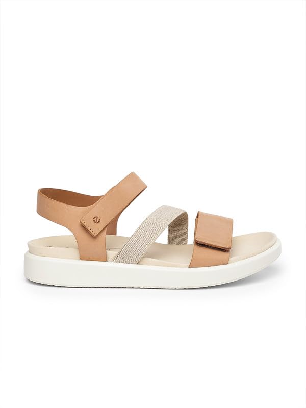 Image of ECCO Flowt Brown Women Flat Sandal