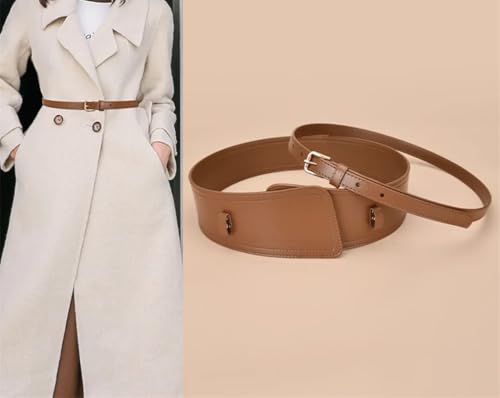 Belts For Women Wide Outerwear Bandwidth Waist Belt 7.8cm Width Vintage Leather Belt2