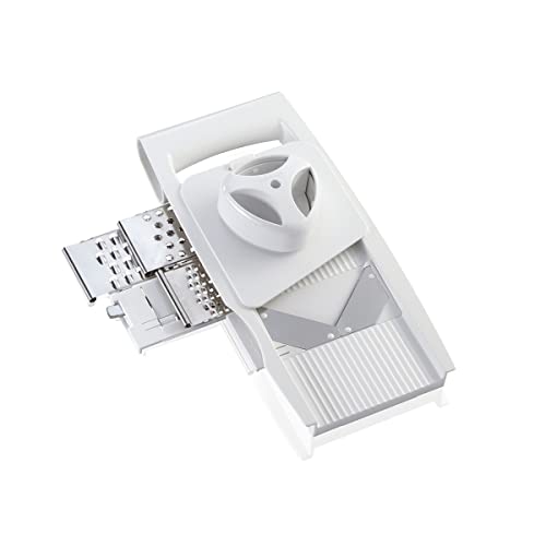 Leifheit Allzweckreibe 4+1 ComfortLine-Serie mit 5 Einsätzen für vielseitigen Gebrauch, Reibe mit...