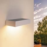 Photo Gallery ledvion - lampada solare led moderna da parete, 6w, 3000k, ip65, bianca, 220 lumen, con sensore di movimento, energia solare, efficienza energetica & resistente alle intemperie Photo Gallery ledvion - lampada solare led moderna da parete, 6w, 3000k, ip65, bianca, 220 lumen, con sensore di movimento, energia solare, efficienza energetica & resistente alle intemperie
