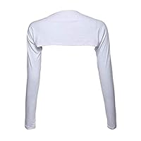 nadamuSun Bolero Achselzucken Anti-UV Golf Cooling Schal Armmanschette Sonnenschutz Atmungsaktiv & Bequem für Frauen Golf & Outdoor Sport (White)
