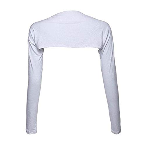 Xaile respirável com proteção solar e anti-UV, adequado para golfe feminino e outras atividades ao ar livre, Branco