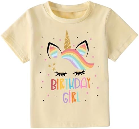 Birthday Girl Shirt 2nd 3rd 4th 5th 6th 7th Girls Birthday T-Shir...