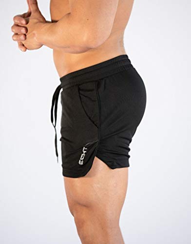 Short de corrida masculino YOJINKE com bolsos de secagem rápida, respirável para academia, treino, c
