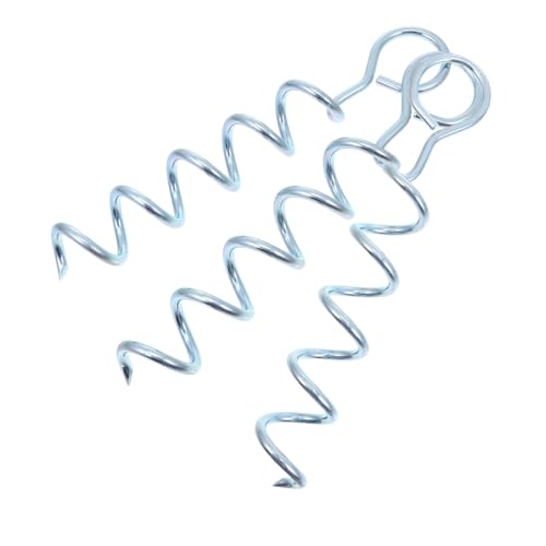 BELLIFFY 3Pcs Heavy Duty Tent Stakes Durable Iron Pegs for Camping Lawn and Tarp Support for Outdoor Use Grass Hard Ground and Even Ice