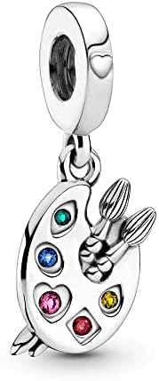 BEEUVIP Sterling Silver Number Heart Mom Charm With Cubic Zirconia - For Bracelets & Necklaces - View #9
