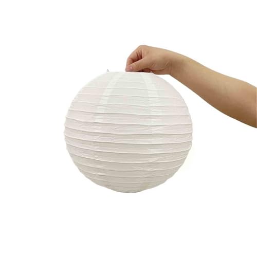 YUAXIA (ユアクシア) 白 ちょうちん DIY ペイント用 10個 提灯 子供用 願い書き用 ペーパーランタン 天井用 宴会 装飾(30cm)