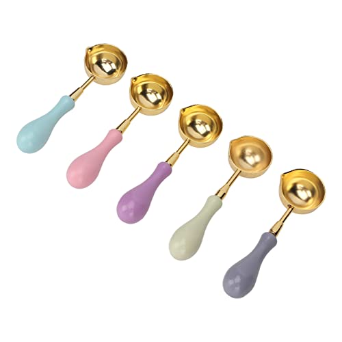 Colher de Cera para Derreter Cera, Etiqueta de Cera para Selar Colheres de Madeira Com Cabo Moderno,