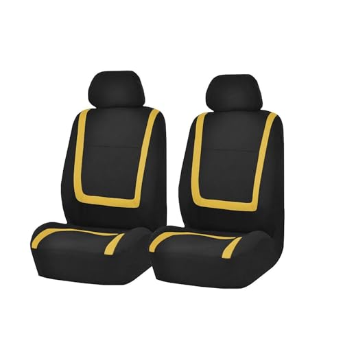 Housse protection siège auto pour Mini Cooper tissu jaune | Évite taches et usure