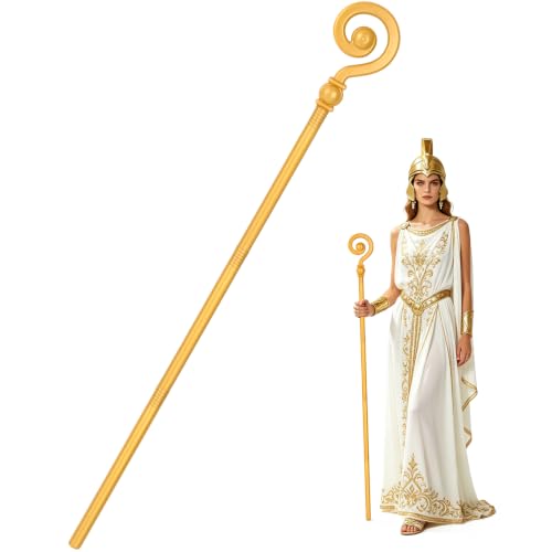 Canne dorée de 140 cm l'accessoire pour vos soirées Halloween et cosplay