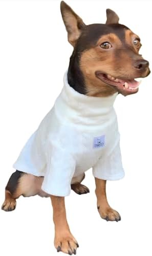 YQYS Dog Turtleneck Sweaters Pullover Sweater for Small Dogs and Kitten Thick Warm Cute Cat Sweater Teacup Dog Clothing Puppy Clothes Ropa para Perro White XSmall