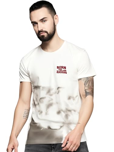 Image of Mack Jonney Men's Printed Cotton Rich Round T Shirt | Round Tshirts | Half Sleeves | Print-Regular Fit-MJ287