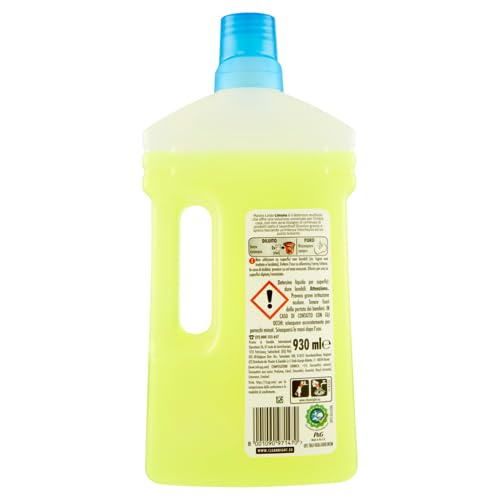 12x Mastro Lindo Detergente Liquido Pavimenti - Flüssiger Bodenreiniger Sizilianischer Zitrone - Bodenreinigung ideal für alle Oberflächen 930ml + Beni Culinari Kostenloser Schlüsselanhänger