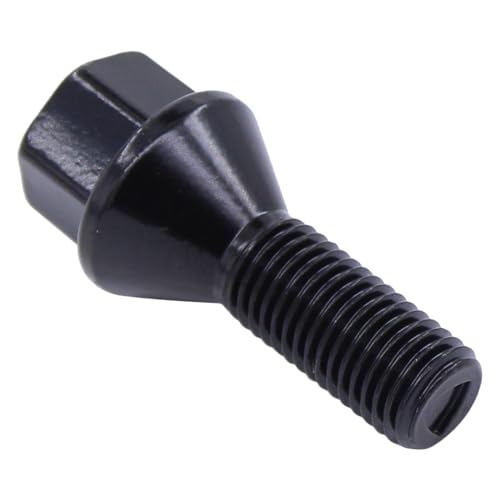 Radbolzen Radschraube Felgenbefestigung Kegelbund M12x1,5 Radmutter Schrauben für 3er E46 E91 5er E28 E12 E34 E39 E60 E61 6er E24 E63 E64 7er E23 E32 E38 8er E31 X1 E84 Z1 Z3 E36 Z4 E86 E85 E89 Z8 E52