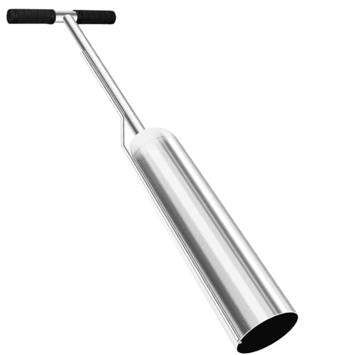 36Inch Clam Gun for Clamming, Stainless Steel Clam Digger with Air Vent & 5 Inch Tube Diameter, Corrosion-Resistant Bay Clam Shovel for Harvest Razor Clams, Oyster, Geoduck and Mussels
