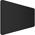 Extra Large Mouse Pad 31.5 x 11.8 in, Gaming Mousepad with Stitched Edges, Premium Microfiber Cloth Surface, Waterproof Non-Slip Base Keyboard Desk Mat for Home Office Gaming, Black