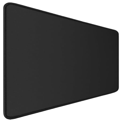 Extra Large Mouse Pad 31.5 x 11.8 in, Gaming Mousepad with Stitched Edges, Premium Microfiber Cloth Surface, Waterproof Non-Slip Base Keyboard Desk Mat for Home Office Gaming, Black