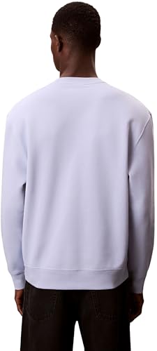 Calvin Klein Men's LS 350FLEECE RETRO GRAPHIC CREWN LV04LE250G, PURPLE, XL