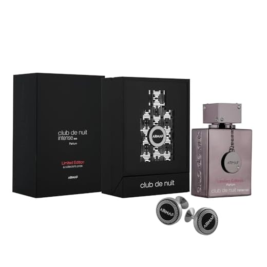 Armaf Perfume masculino Club De Nuit Intense Edição Limitada Spray, 102 g (com abotoaduras)