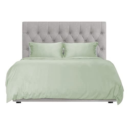 Hotel Sheets Direct Duvet Cover Bed Linen Set, 3 -Piece Set, Light Green, Full