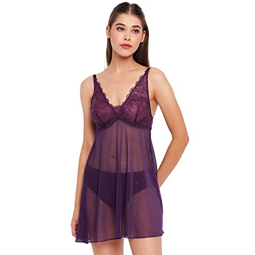 Image of Enamor Rayon Blend Women Chemise Panties