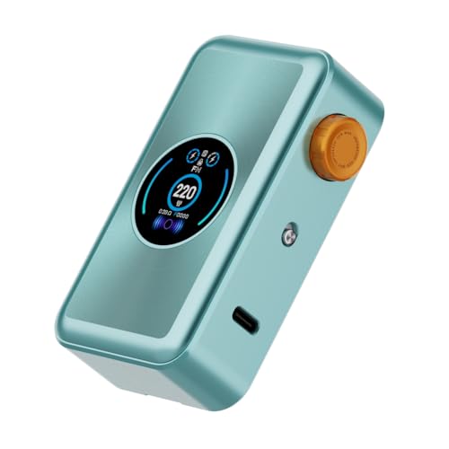 Box GEN MAX Vapo'resso Mod 220 W Vape Baterías 18650 duales (batería no incluida) Modo F(t) / PULSE/ECO/VV Cigarrillo electrónico Original (Azul Hielo) - No Nicotine