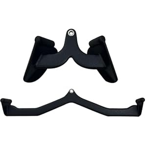 LAT Pulldown Attachments, LAT Bar Cable Machine Attachment,T-bar V-bar, LAT Pull Down Bars, Back Tricep Bar Strength Training Handle for Home Gym Fitness (Style 02)