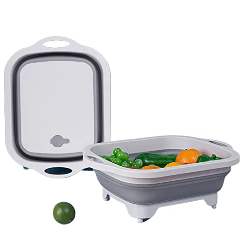 With Drain Collapsible Washing Up Bowl Portable 10L Water Storage Basin Camping Caravans Sink Boat Vegtable Dish Dishes Storage Telescopic Portable Travel Space Saving Kitchen Wash