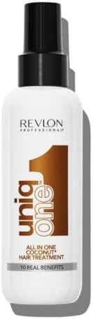 REVLON PROFESSIONAL UniqOne All in One Protector Térmico Pelo, Hidratación Profunda Cabello, Tratamiento en Spray sin Aclarado, Desenredante Pelo Muje...