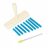 XLWLLNJ Campana Musical Infantil Carillón Metálico Xilófono Metalófono Portátil con Base de Madera Lisa y Superficie Pulida Ayuda a Percibir y Tono Apta para, Azul