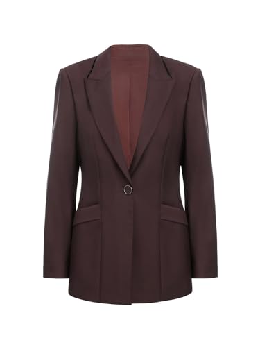Veste costume femme un bouton manteau smoking pour fête et soirée