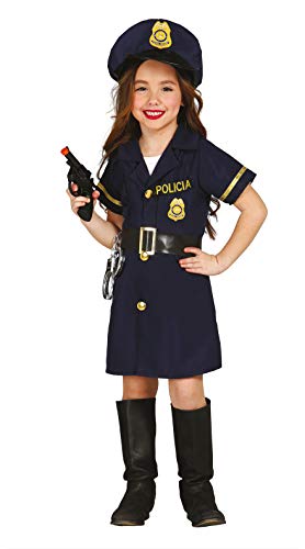 FIESTAS GUIRCA Disfraz de Policía Infantil Talla 3-4 Años