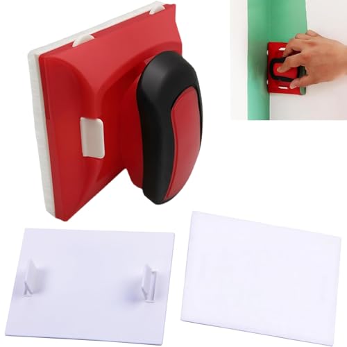 Paint Edger for Cutting in, Paint Edge Trimmer, Multifunctional Paint Edger Paint Pad with 2 Replacement Pads, Home Painting Brush Tools for Wall and Ceiling Cutting in, Painting Corner and Edges