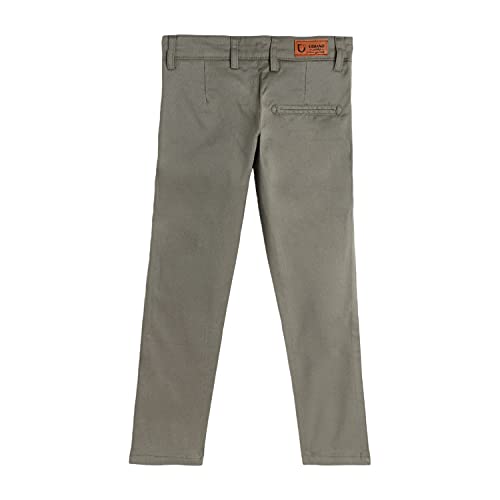Image of Urbano Juniors Boy's Slim Fit Mid Rise Solid Chino Trouser Stretch