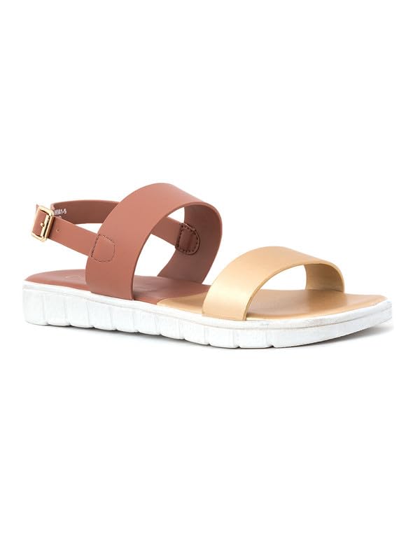 Image of Khadim's Cleo Pink Flat Sandal for Women (5610965)