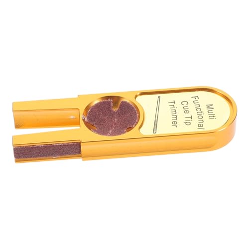 BRIGHTFUFU Aluminum Billiard Cue Tip Repair Tool Kit Cue Tip Shaper Cleaner for Pool Stick Maintenance