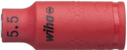 [Set of 2] wiha HXZ309 1/4 "SQ Insulated Hex Socket (Nut Driver) 0.2 inch (5.5 mm)