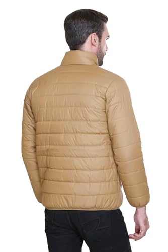 Image of Sanhok Mens Waterproof Imported Polyester Trendy Lightweight Stylish Regular Fit Standard Length Full Sleeve Zipper Jacket for Winter Casual Wear