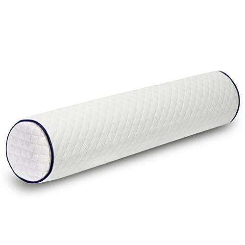 Cervical Neck Roll Pillow- Cylinder Round Cushion Bolster Support For Sleeping, Memory Foam Bolster Ergonomically Designed Ideal For Head, Neck, Spine, Lumbar Traction #TOP25