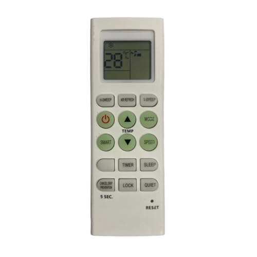 Image of Upix AC Remote No. 36E (No Backlight), Compatible /Replacement for Micromax AC Remote Control (Exactly Same Remote Will Only Work)