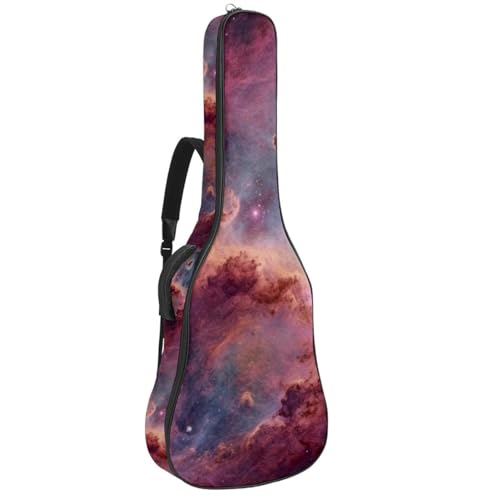 Sac pour guitare acoustique 101,6 cm galaxie rose imperméable