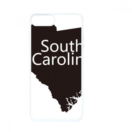 Coque iPhone SE 2 motif carte sud-américaine blanche avec impression haute définition
