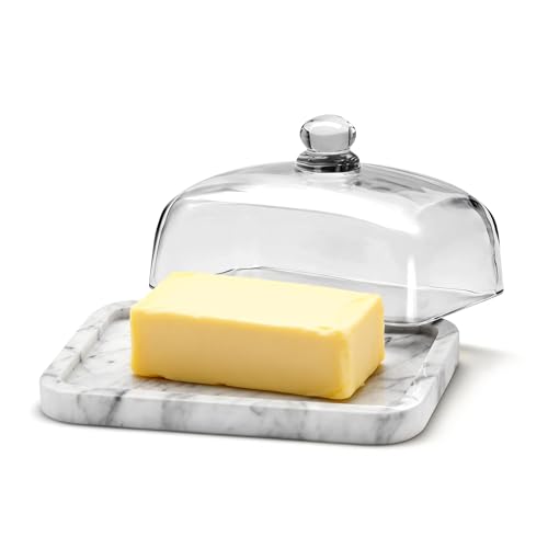 XenMee Marble Butter Dish with Lid