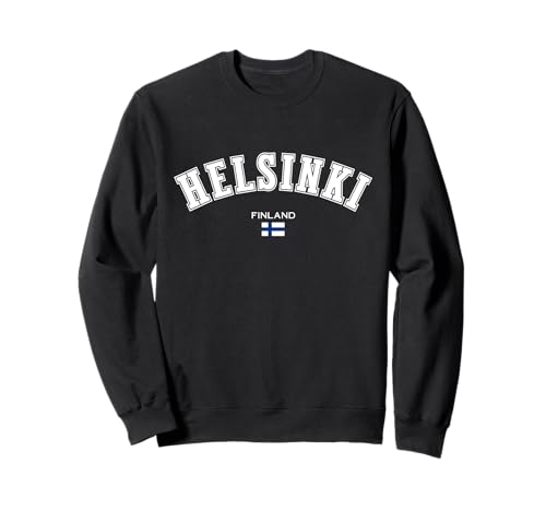 Helsinki Bandera Finlandesa Souvenir Finlandia Viaje City Trip Sudadera
